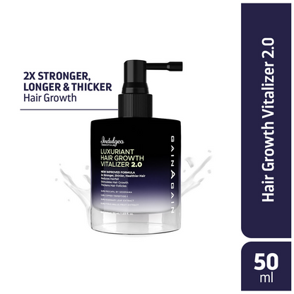 Indulgeo Essentials Luxuriant Hair Vitalizer 2.0 - Non Oily Serum For Hair Growth