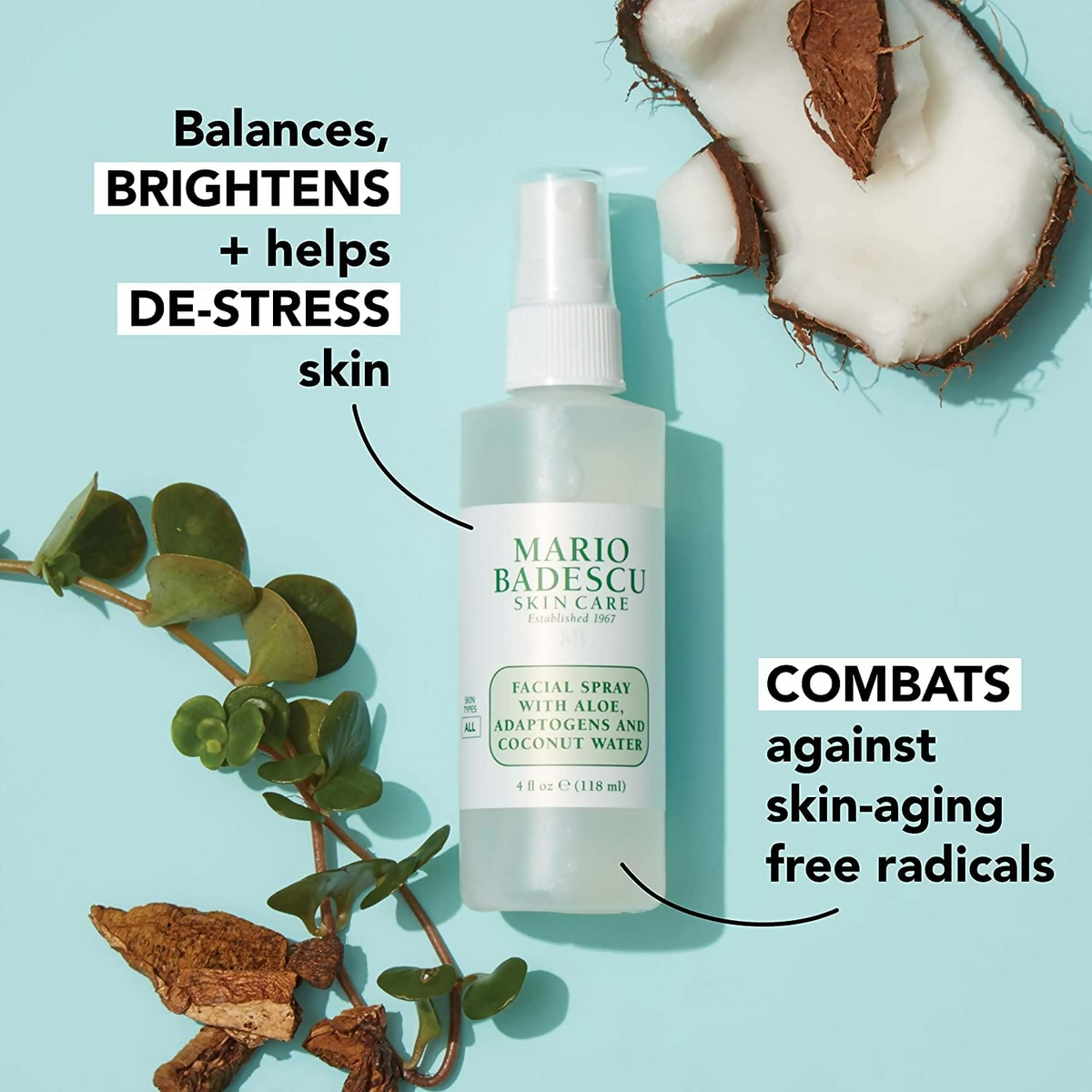 Mario Badescu Facial Spray With Aloe Adaptogens & Coconut Water