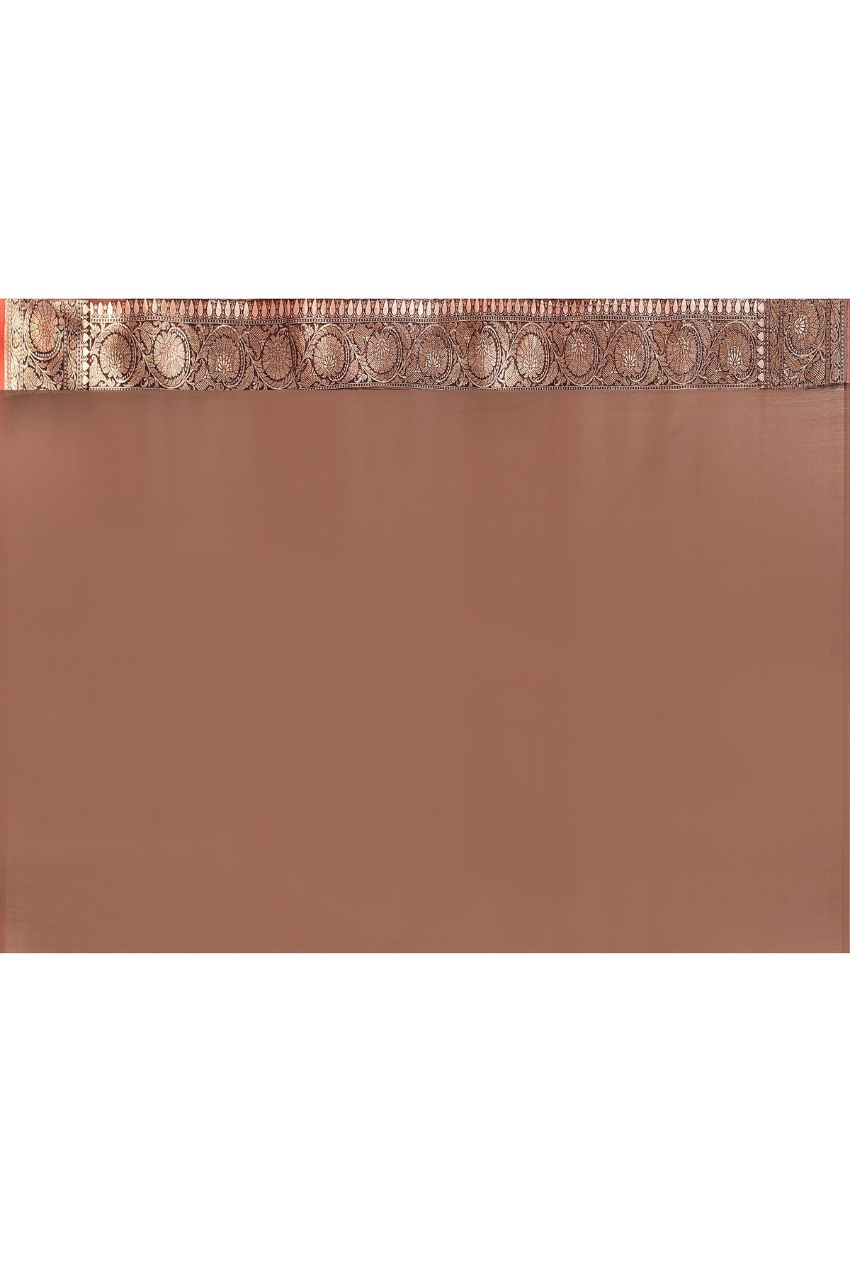 Joban Fashion Coco Brown Banarasi Soft Pure Handloom Banarasi Silk Saree