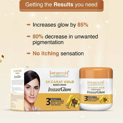 Aaryanveda 24 Carat Gold Bleach Cream