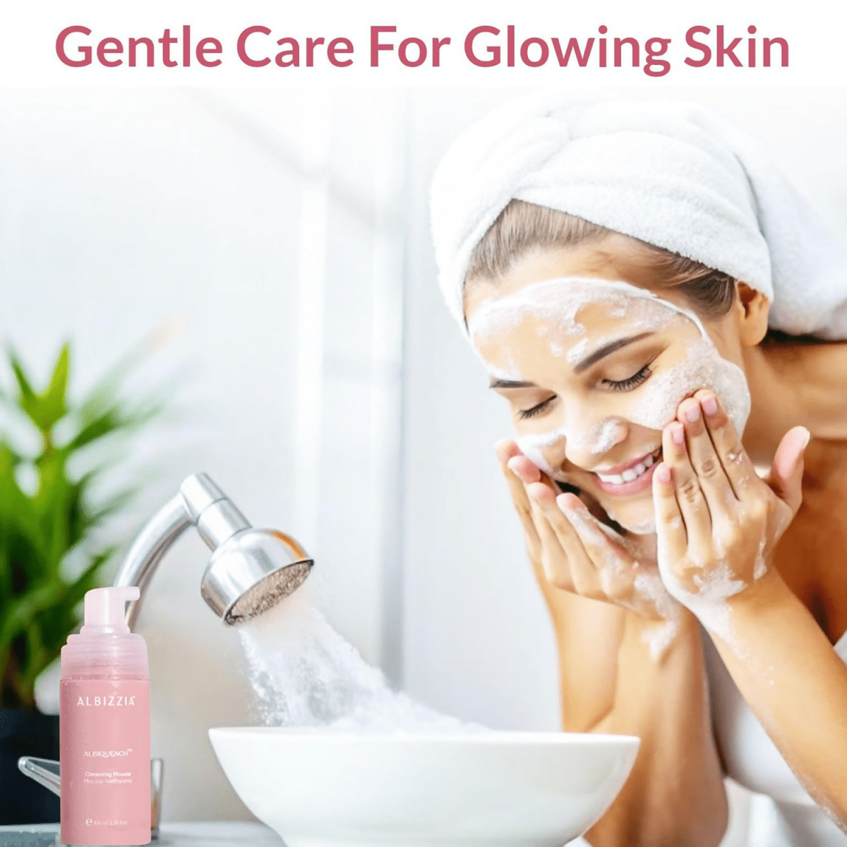Albizzia Cleansing Mousse Lightweight Gentle Face Cleanser