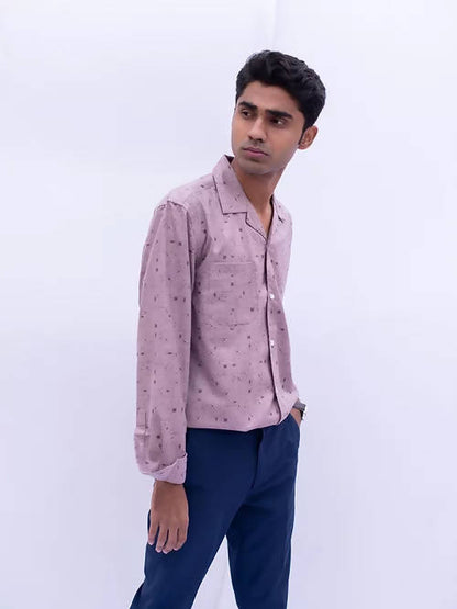 Diva Globe Rayon Printed Shirt With Lapel Collar
