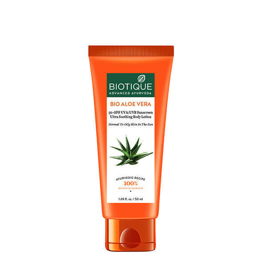 Biotique Bio Aloe Vera 30+ SPF Sunscreen Ultra Soothing Body Lotion