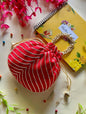 Joban Fashion Pearl Hand Work Potli Bag - Red