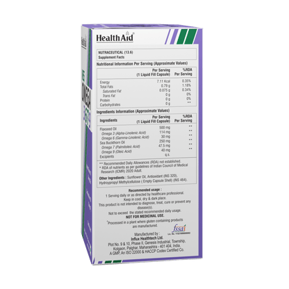 HealthAid Veg Omega 3.6.7.9 Capsules