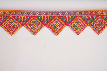 Kundan HandiKrafts Cloth Thoranna (Diamond Shape)