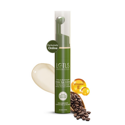 Lotus Botanicals Coffee and Multi-Peptide Under Eye Creme with Vitamin E