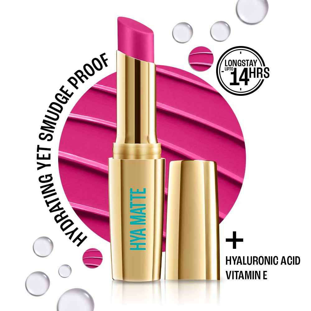 Lakme 9to5 Hya Matte Lipstick - Follow Up Fuschia