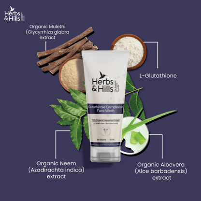 Herbs & Hills Glutathione Complexion Face Wash