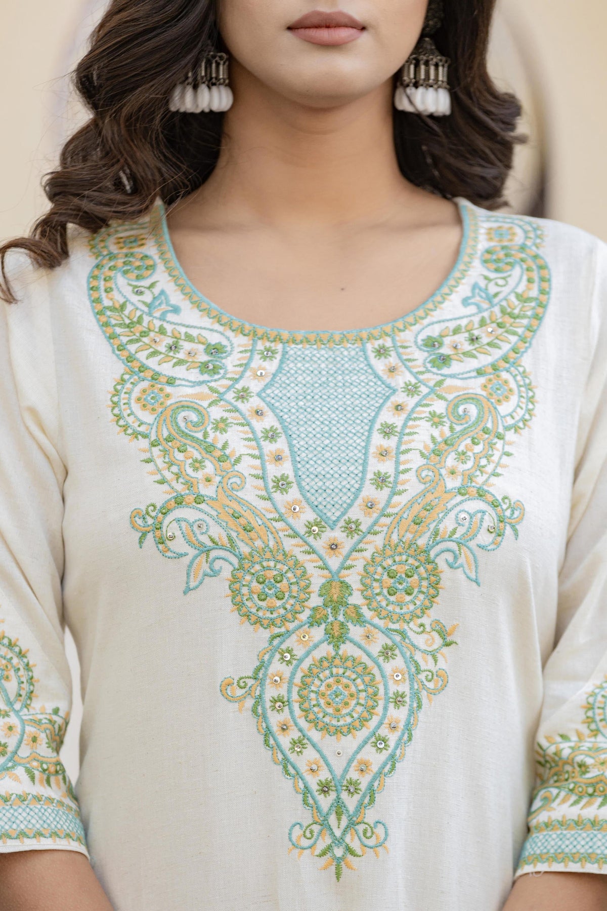 Juniper Multi Color Ethnic Printed Kurta Set with Dupatta