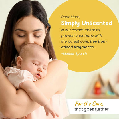 Mother Sparsh Simply Unscented Baby Face Cream with Oatmeal, for Sensitive Skin
