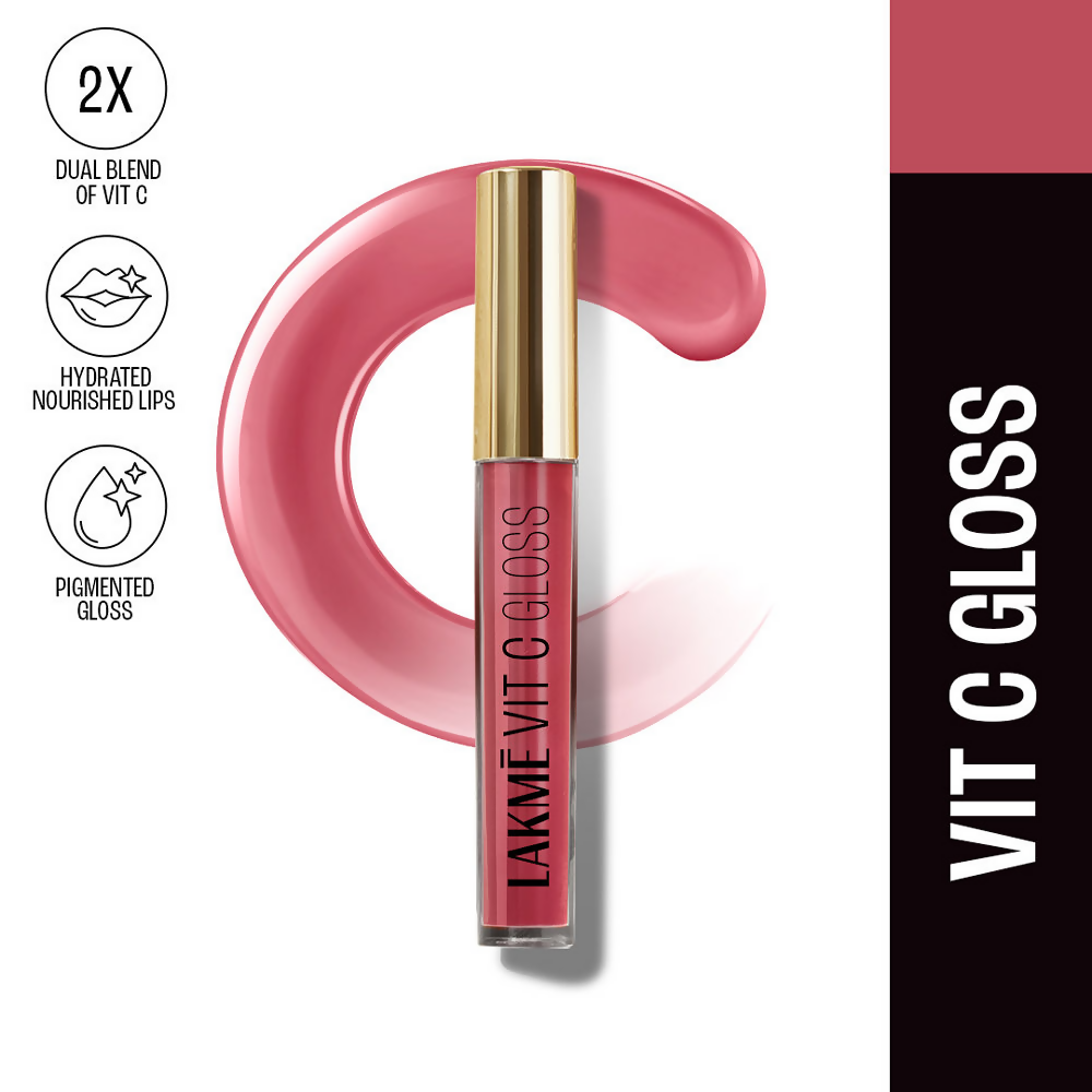 Lakme Superglow Vit C Gloss - Hotpink