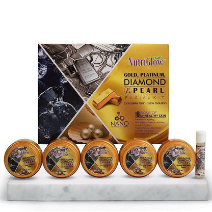 NutriGlow Platinum Diamond Gold and Pearl Facial kit