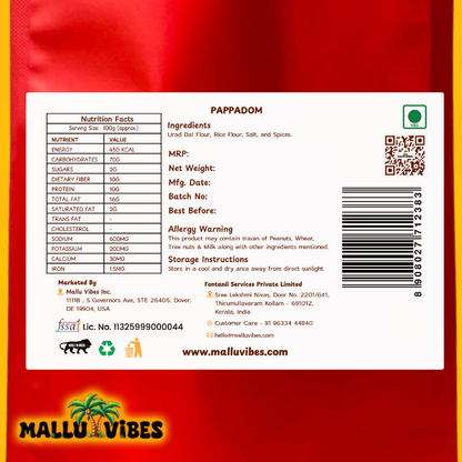 Mallu Vibes Pappadom