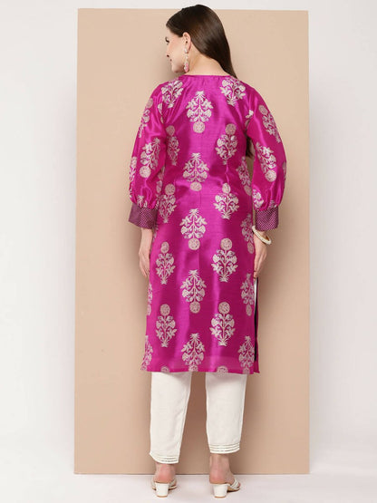 Ahalyaa Women's Traditional wear Kurta - Pink