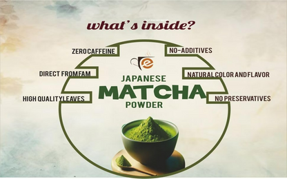 Eteasy Matcha Green Rose Petals Lemon Herbal Tea Powder