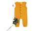 Sunshine Baby Cute Organic Muslin Cotton Sleeveless Full Length Rompers For Babies - Yellow