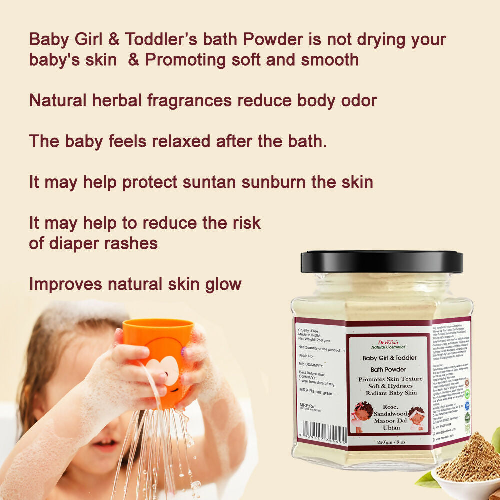 DevElixir Girl Baby Ubtan Natural Bright & Glowing Skin Tone