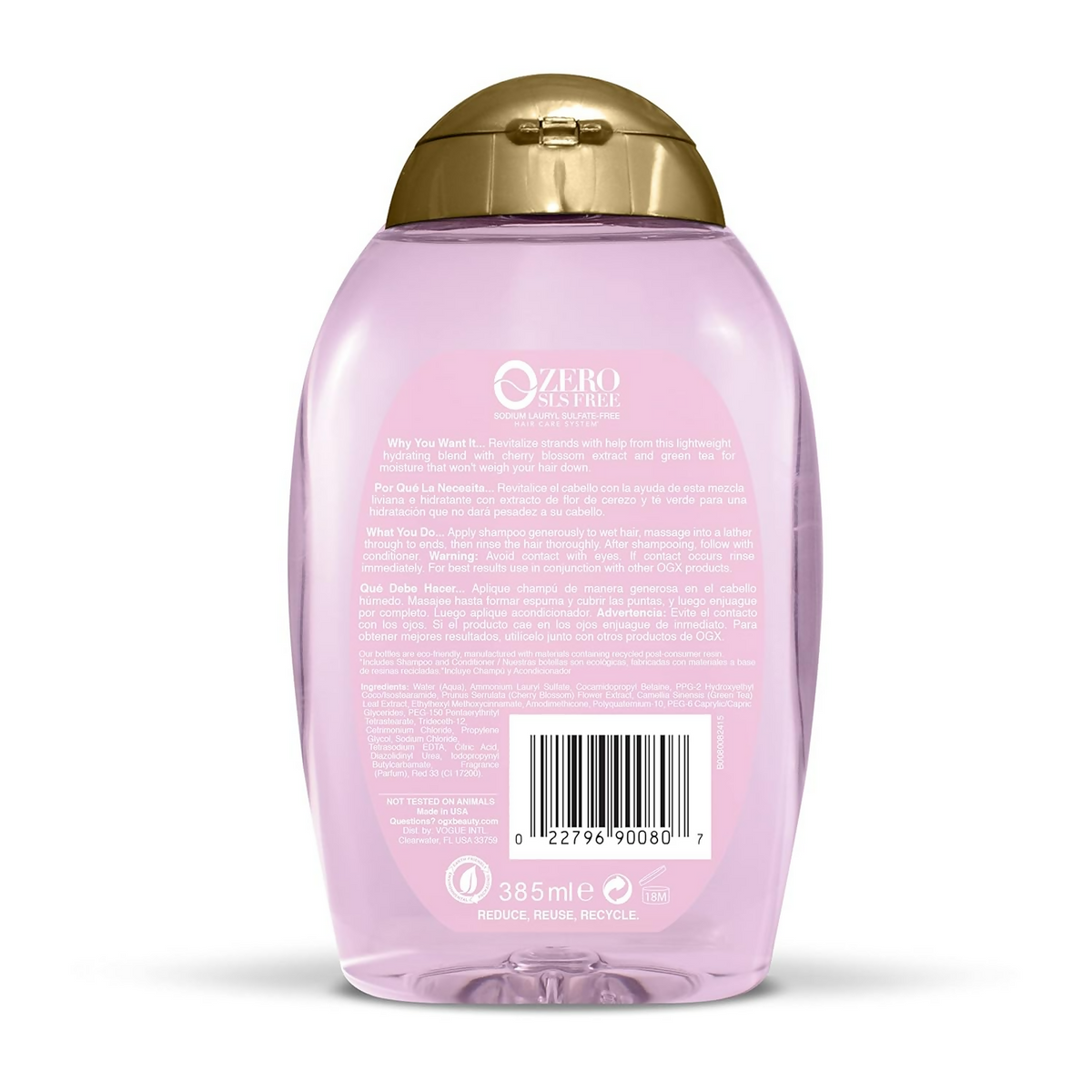 OGX Heavenly Hydration Cherry Blossom Shampoo