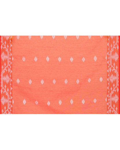 Piyari Fashion Women's Tan Resham Silk Jamdani Saree