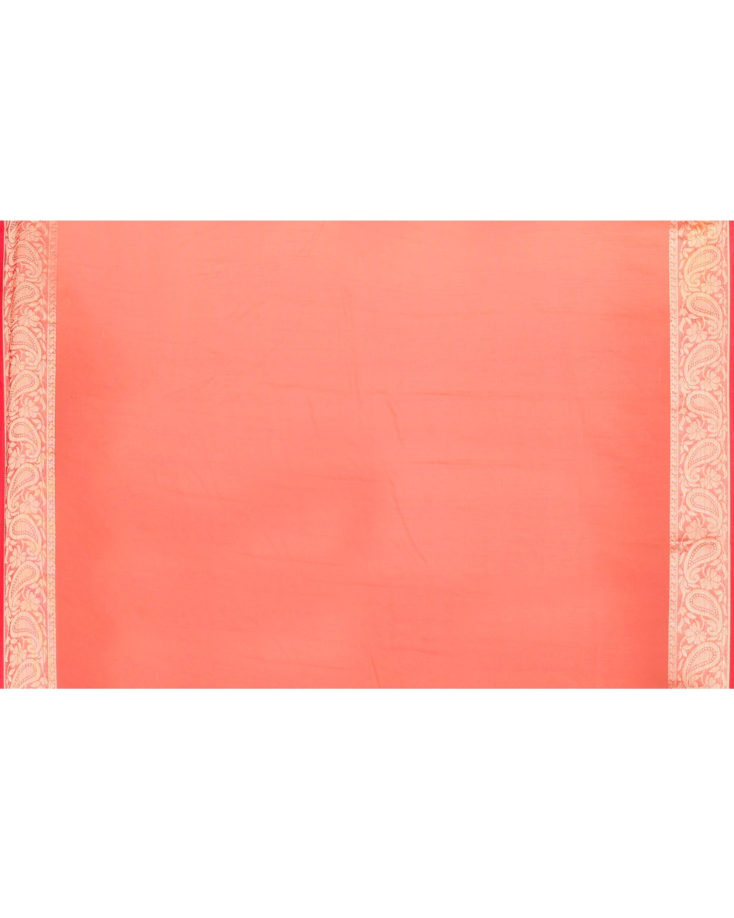 Piyari Fashion Women's Orange Organza Silk Saree With Zari Border