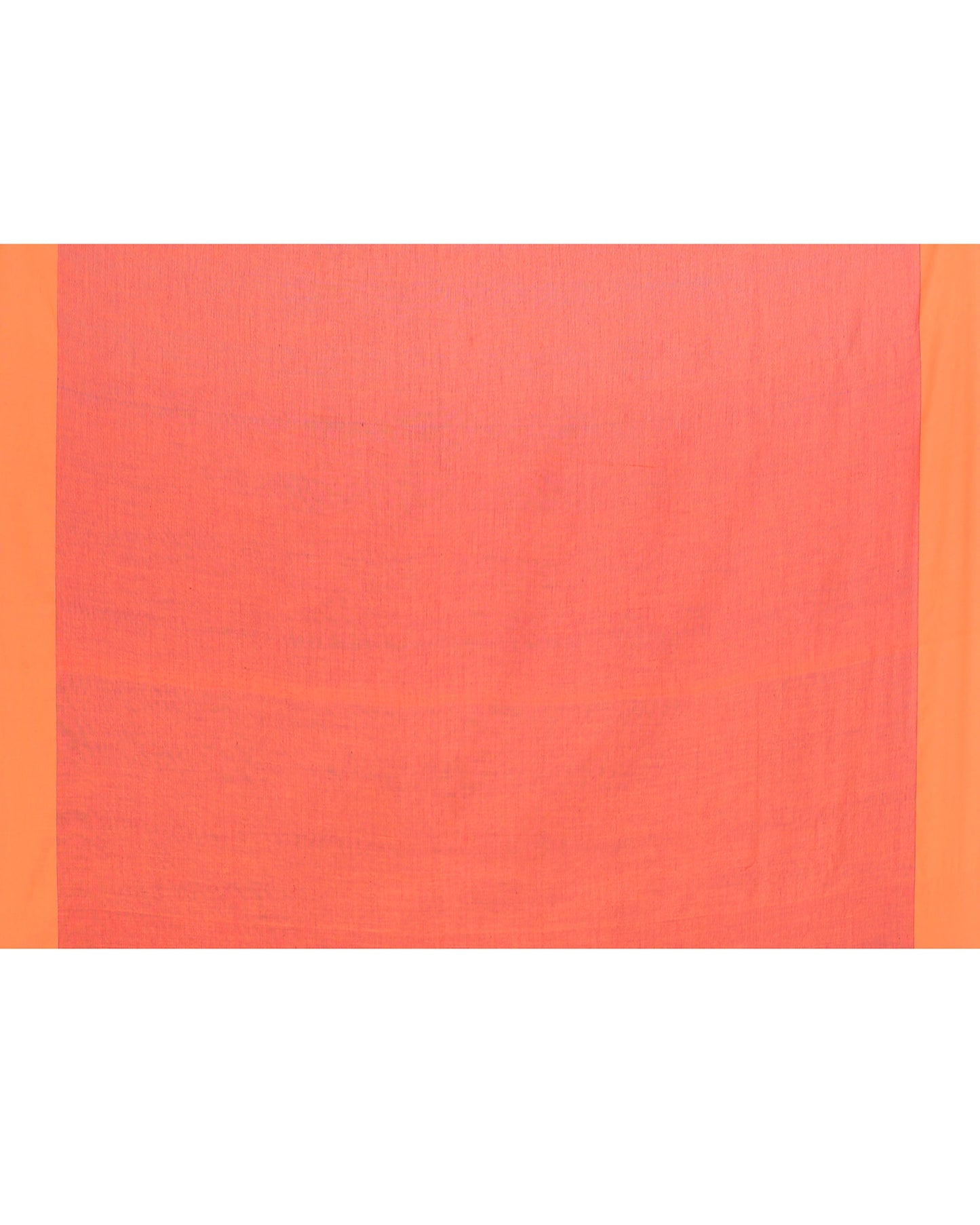 Piyari Fashion Orange Border Rani Pink Cotton Saree With Tassels