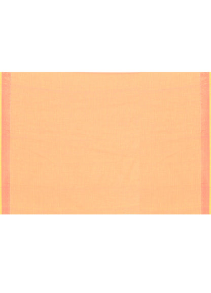 Piyari Fashion Women`s Cotton Handloom Pale Orange Sequin Saree With Blouse