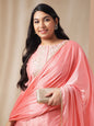 Janasya Pink Chanderi Embellished Set
