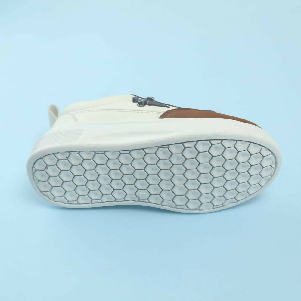 Tiny Bugs Boys Lace Up Casual Shoes - Brown