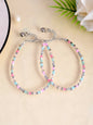 VOJ Women Multi Color stainless steel Anklet