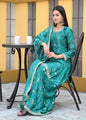 Teeya Creation Green Color Chinon Silk Heavy Embroidery Work Fully Stitched Salwar Suit