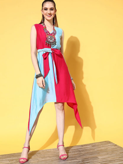 Yufta Pink Fit & Flare Dress
