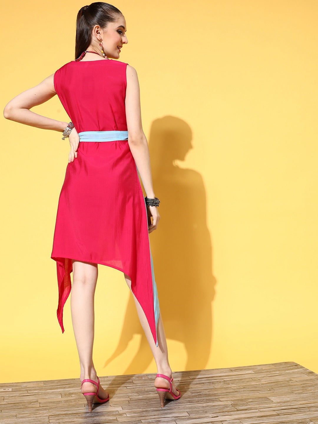 Yufta Pink Fit & Flare Dress