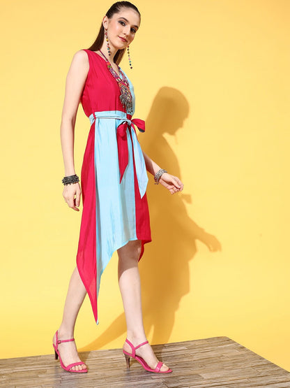 Yufta Pink Fit & Flare Dress