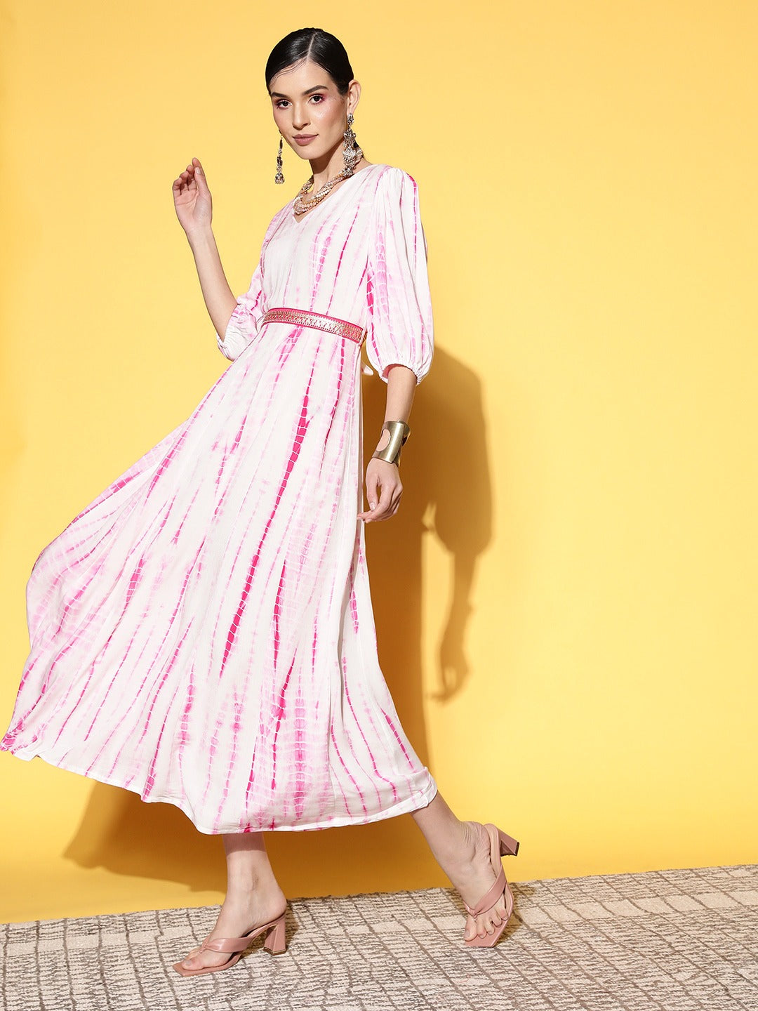 Yufta Pink Midi Dress