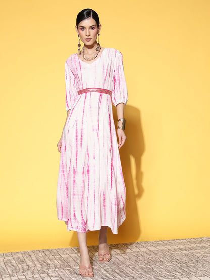 Yufta Pink Midi Dress