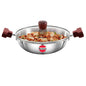 Hawkins Tri-Ply Stainless Steel Deep-Fry Pan with Glass Lid Silver (SSD15G)
