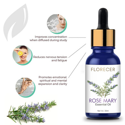 Florecer Rosemary Essential Oil For Hair
