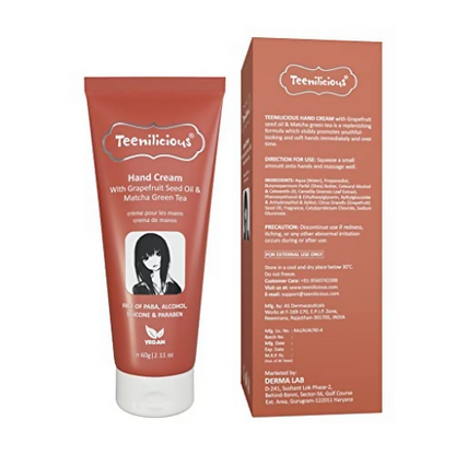 Teenilicious Hand Cream With Grapefruit Seed Oil & Matcha Green Tea