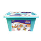 Kipa 210 Pieces Multi Colored Mega Jumbo Happy Home House Building Block with Attractive Windows and Smooth Rounded Edges Game with Storage Container