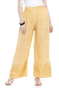 Mominos Fashion Reyon Cotton Dark Golden Embroidery Chikan Palazzo