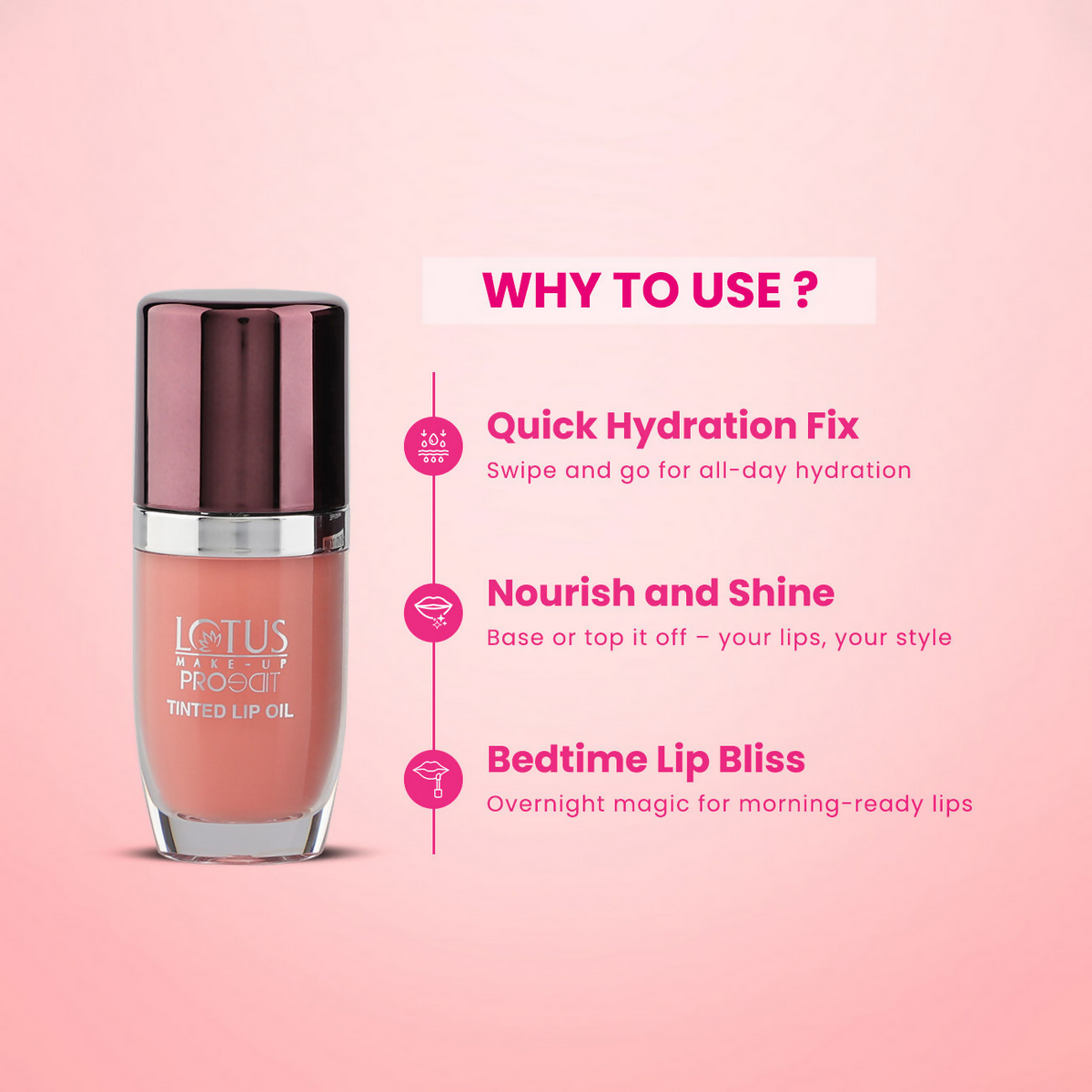 Lotus Make Up Proedit Tinted Lip Oils - Peach