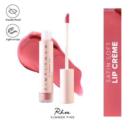 Simply Nam Satin Soft Lip Creme - Rhea Summer Pink