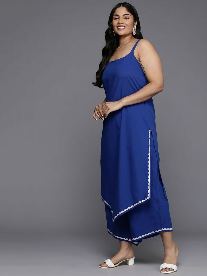 Ahalyaa Women's Traditional wear Kurta Set - Blue
