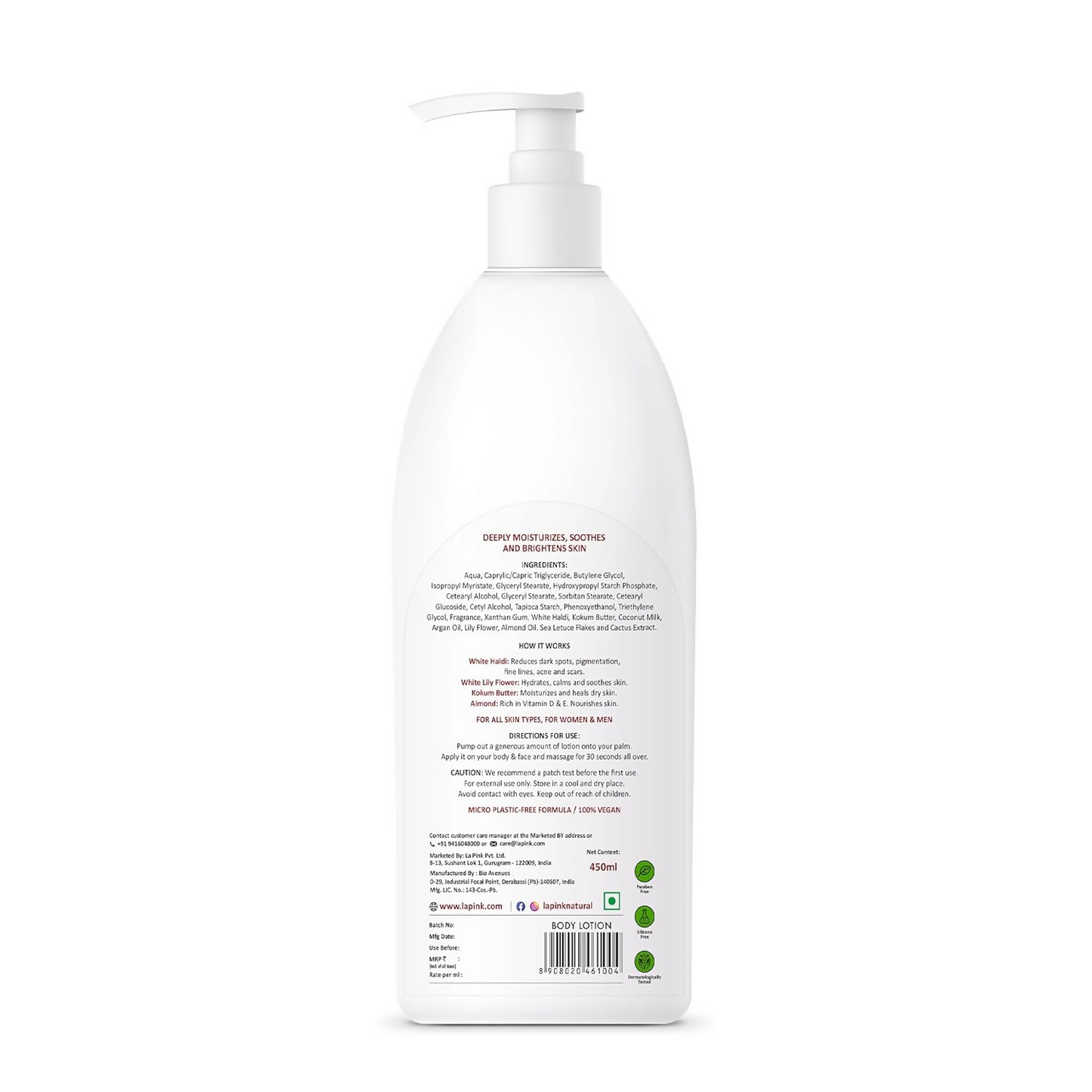 La Pink Ideal Bright Body Lotion With White Haldi