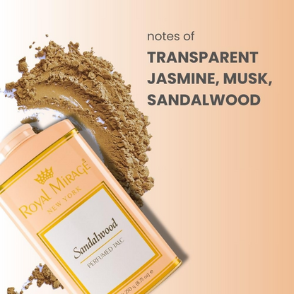 Royal Mirage Sandalwood Perfumed Talc