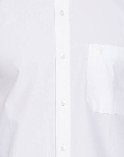 Ramraj Cotton Mens Full Sleeve Formal 100 % Cotton White Shirt