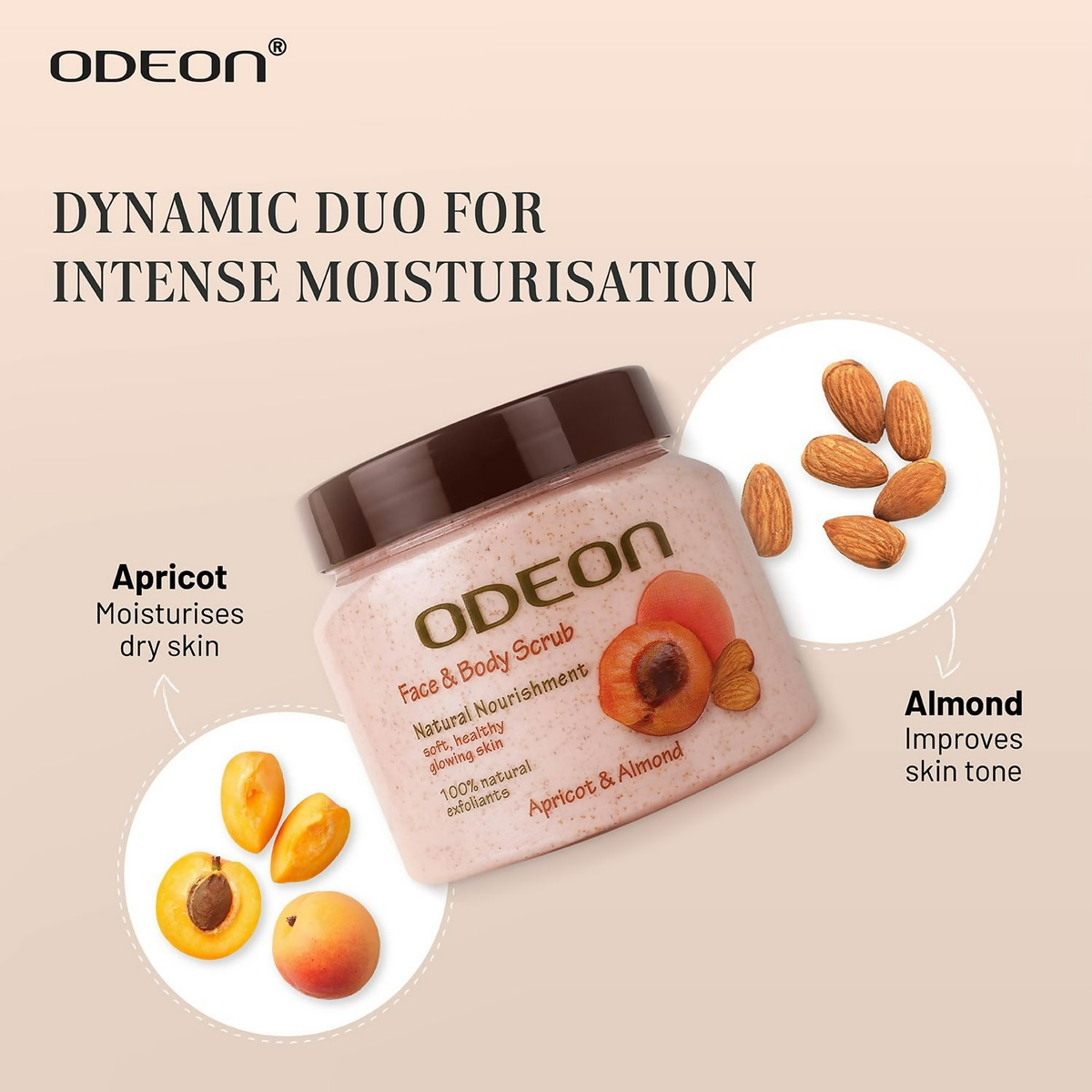 Odeon Apricot & Almond Face & Body Scrub