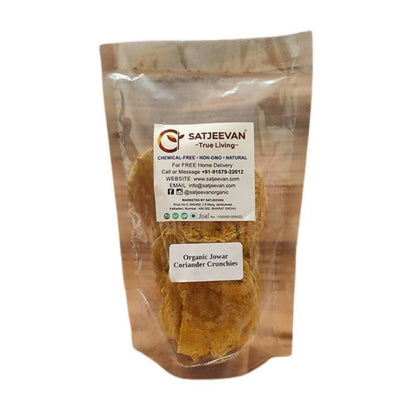Satjeevan Organic Jowar Coriander Crunchies