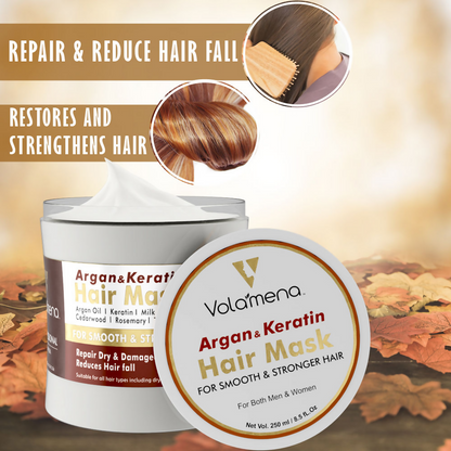 Volamena Argan Oil And Keratin Repair Hair Mask
